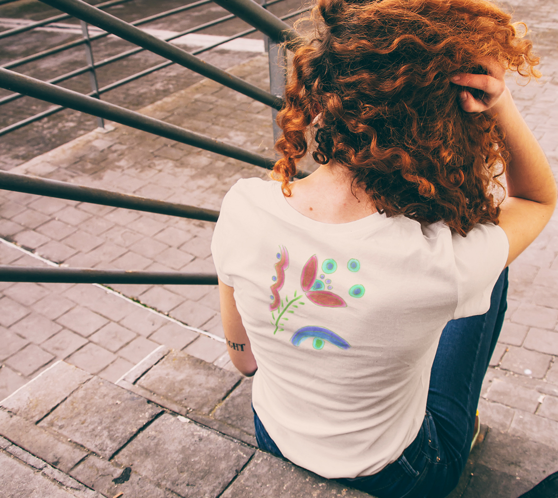 Colorful Abstract Floral Art to Wear preview #6