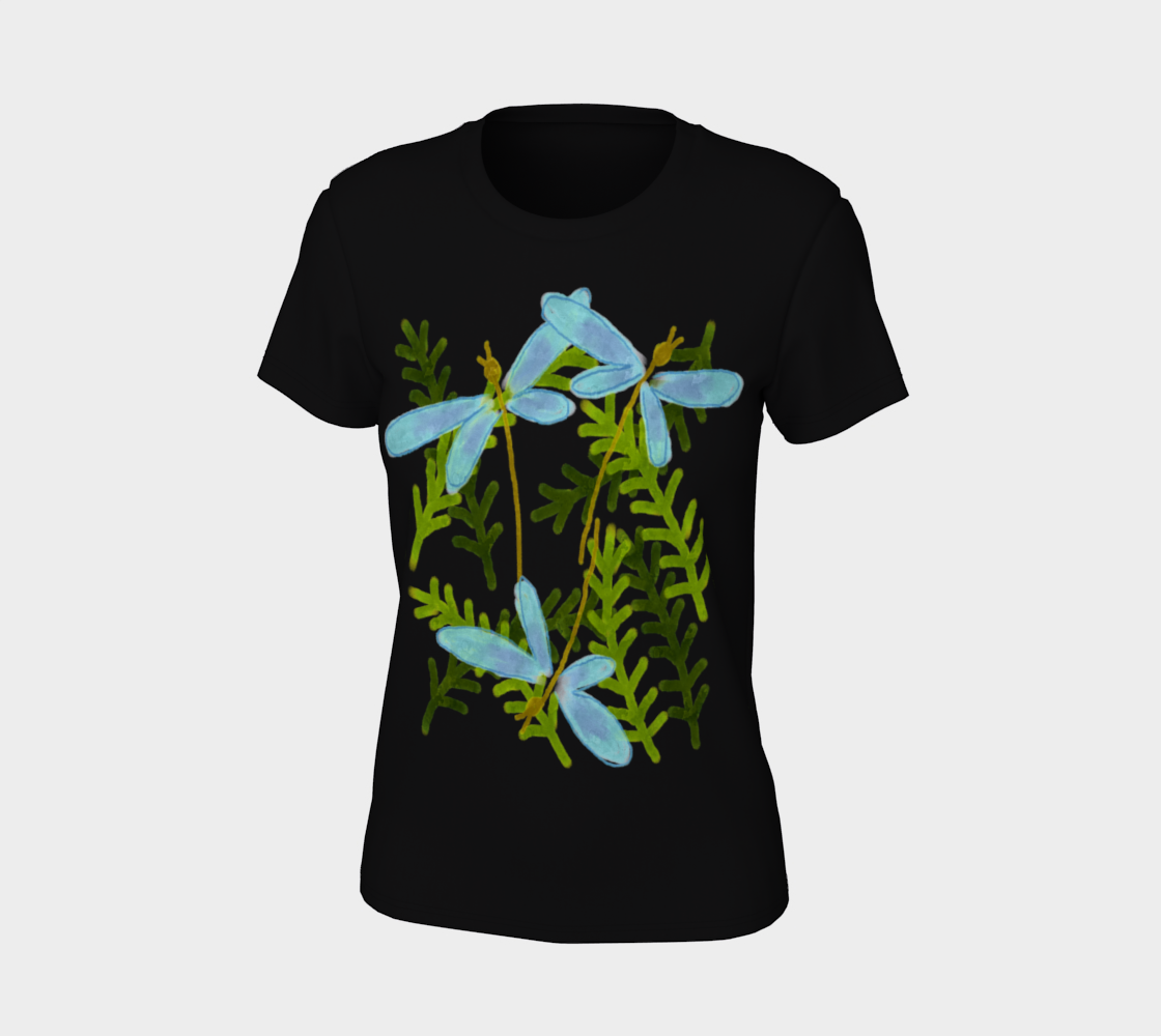 Dragonflies and Ferns Abstract Art to Wear preview #7