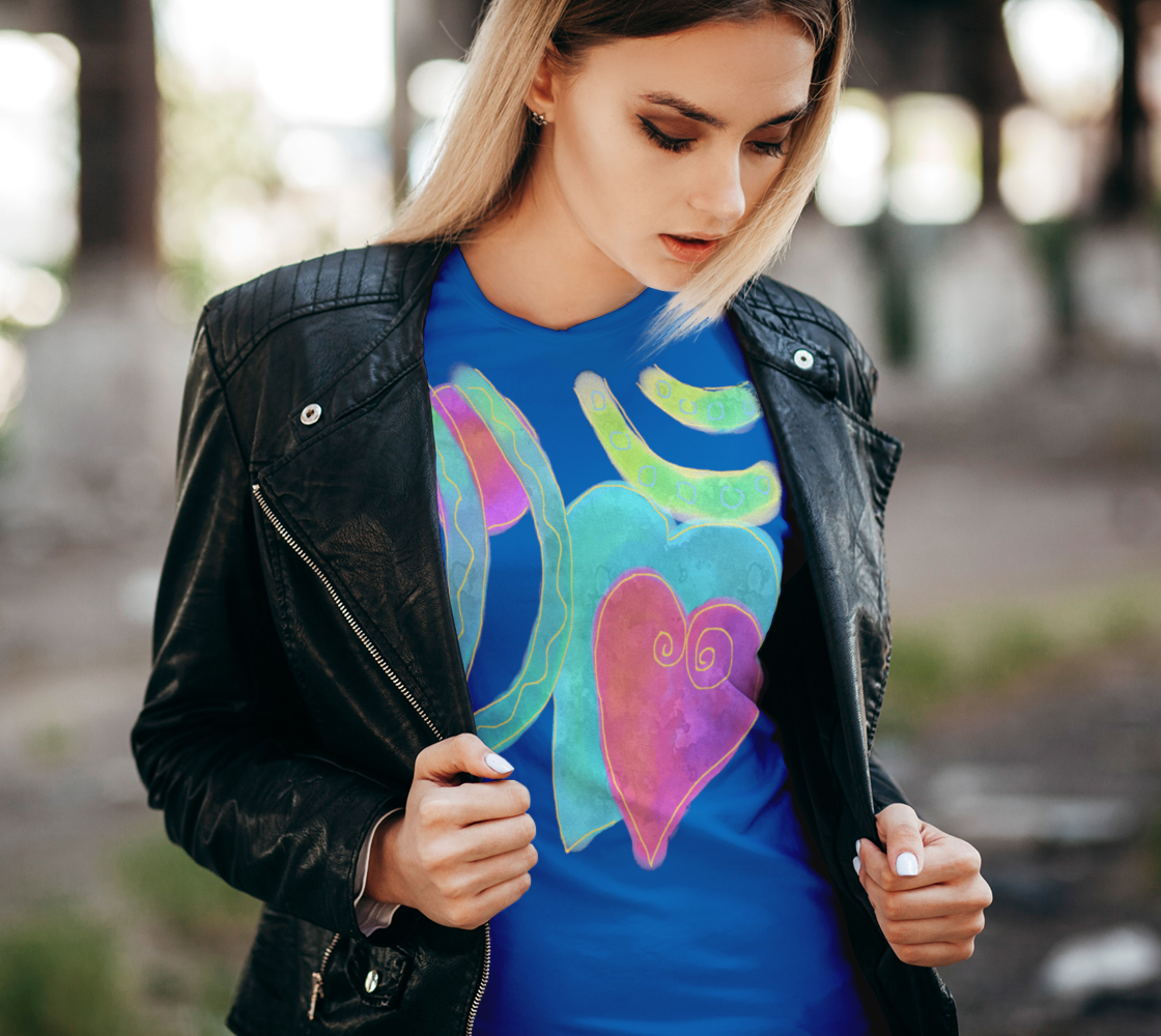 2 Hearts Abstract Art to Wear preview #2