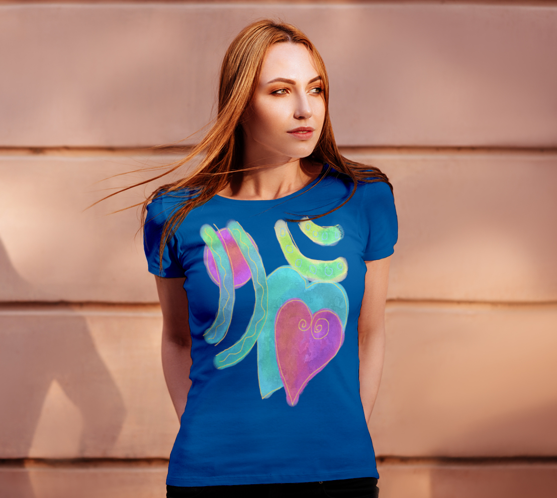 2 Hearts Abstract Art to Wear preview #4