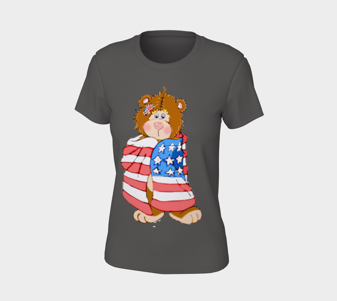 Cute Bear Wrapped In A Flag preview #7
