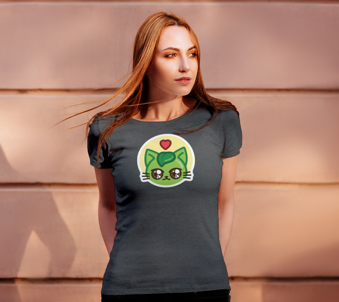 Cat Bean Face Women's T-Shirt preview #4