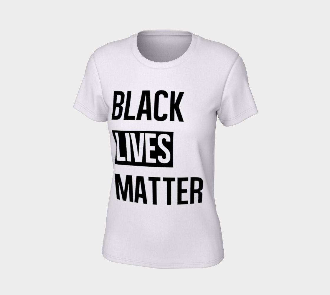 Black Lives Matter Bold BLM Typography Women's Tee, AOWSGD preview #7