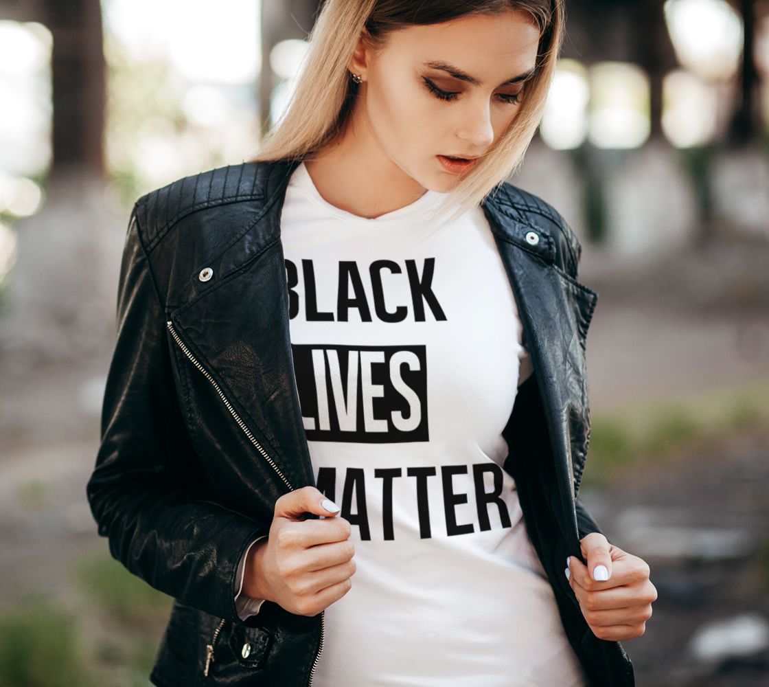Black Lives Matter Bold BLM Typography Women's Tee, AOWSGD preview #2