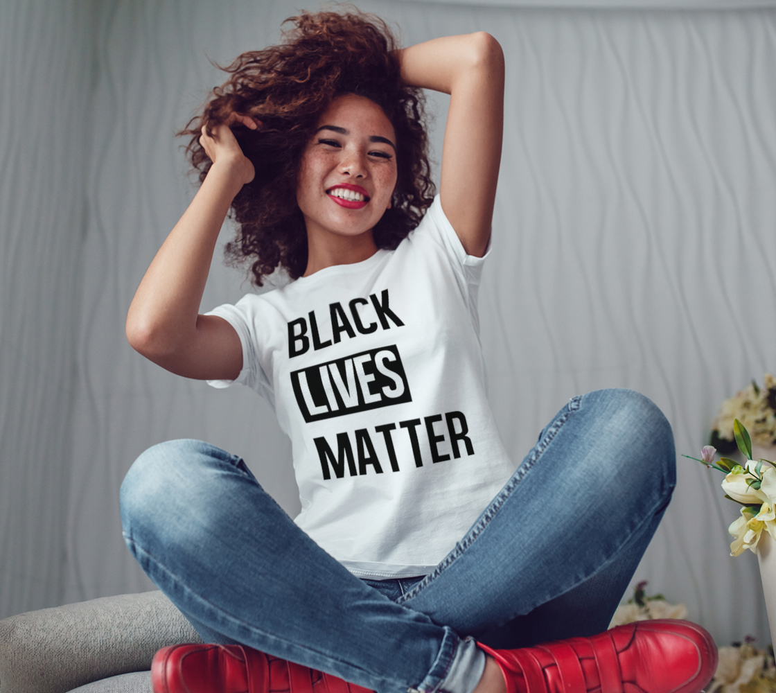 Black Lives Matter Bold BLM Typography Women's Tee, AOWSGD preview #3