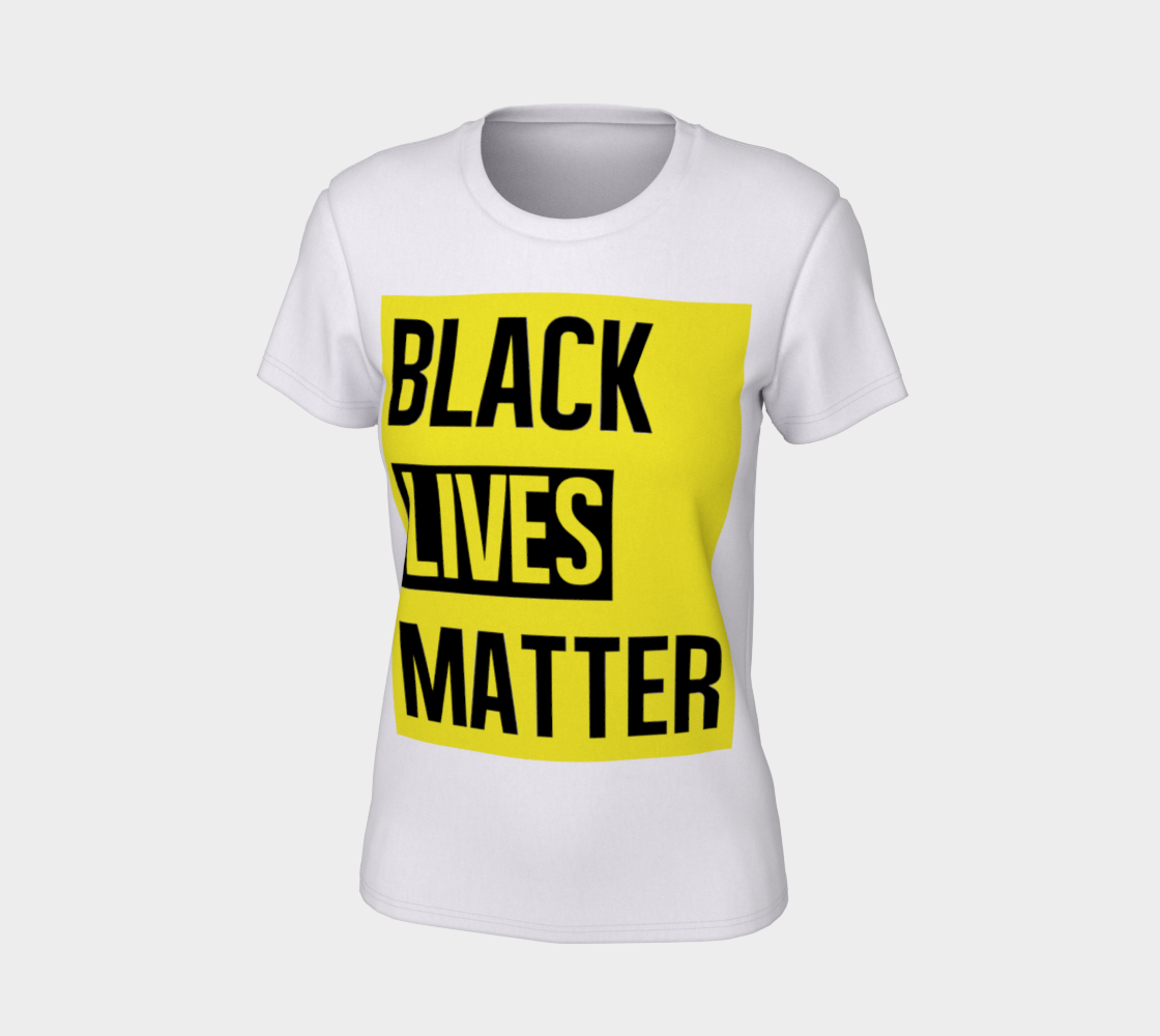 Black Lives Matter Bold Quote Yellow Background Women's Tee, AOWSGD preview #7