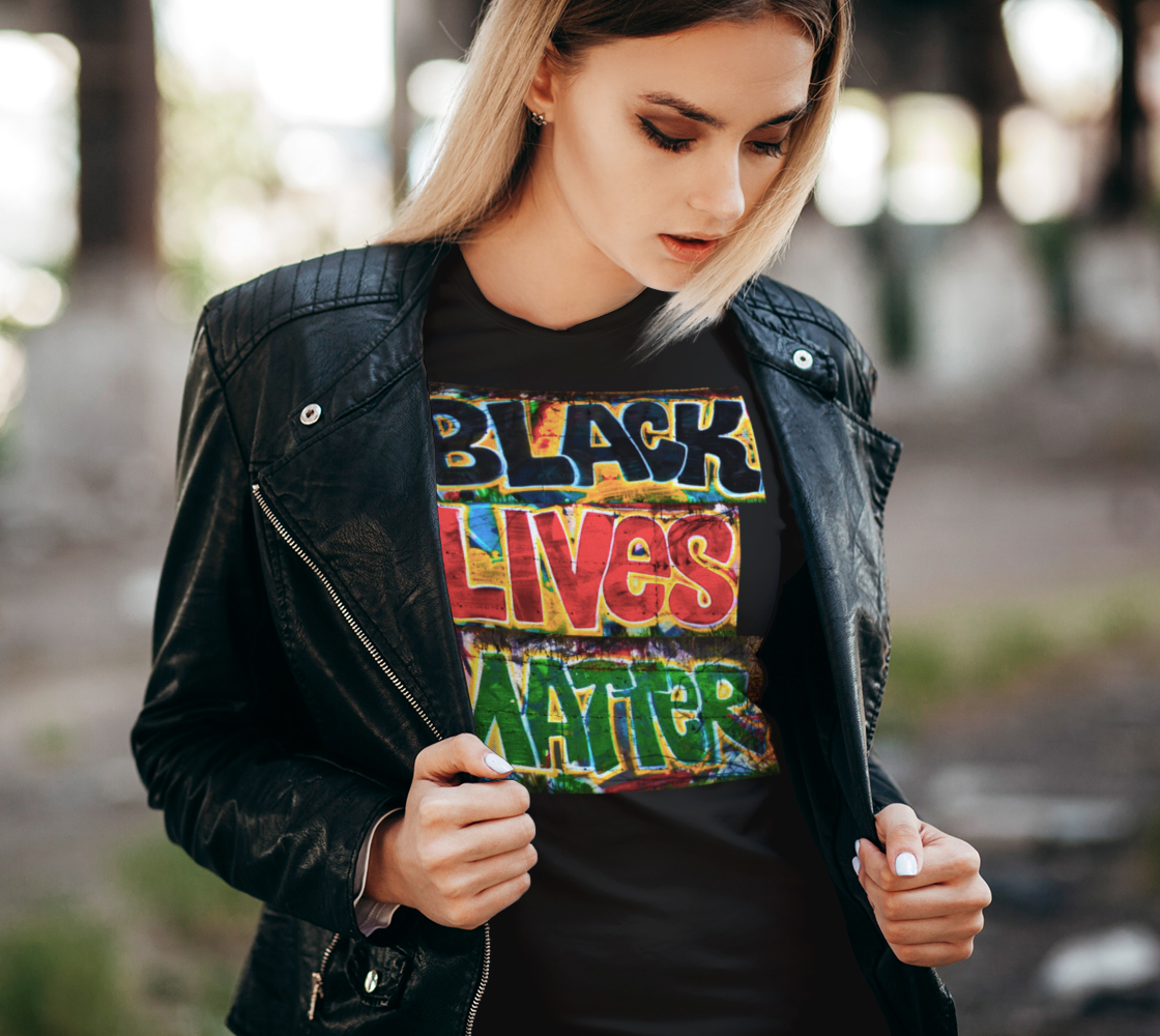 Black Lives Matter Graffiti Wall Women's Tee, AOWSGD preview #2