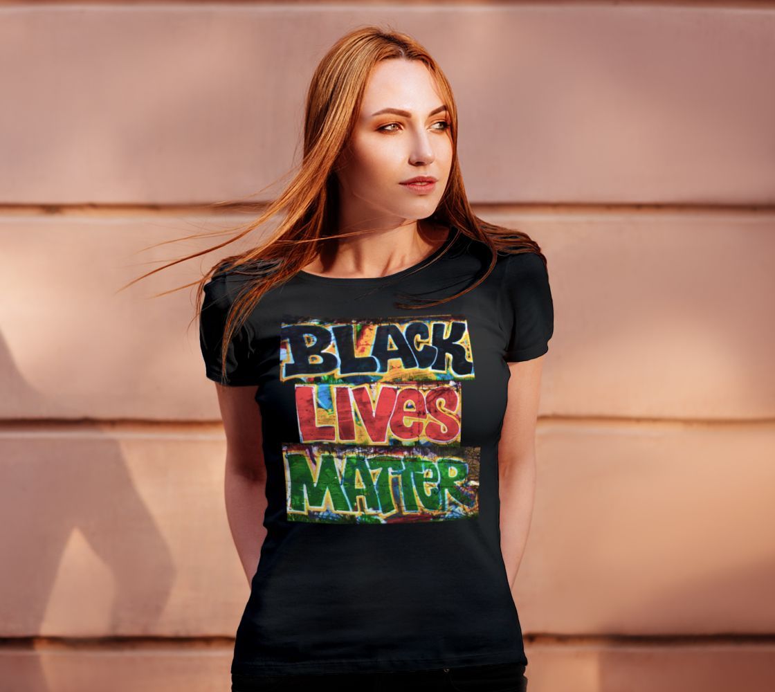 Black Lives Matter Graffiti Wall Women's Tee, AOWSGD preview #4