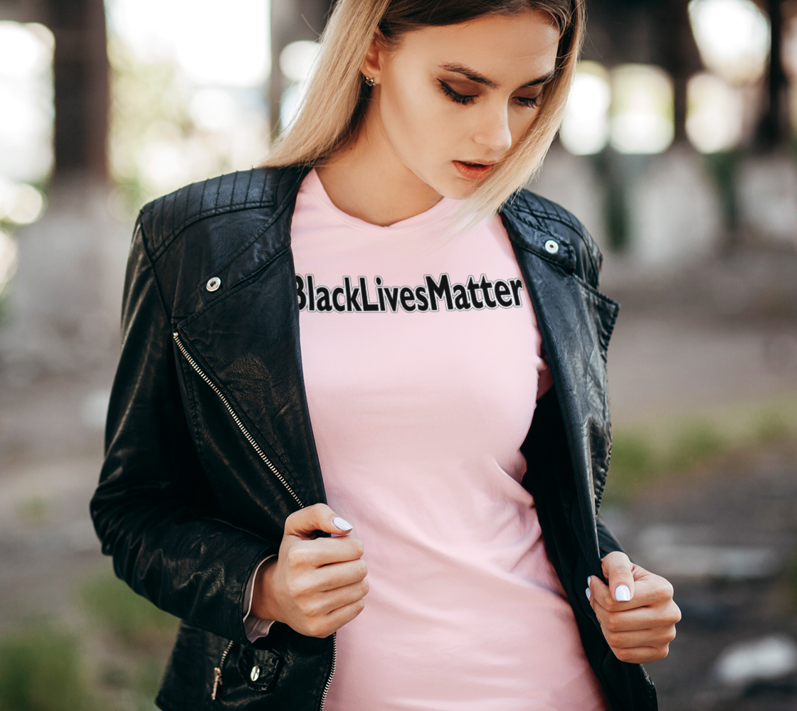 Black Lives Matter Hashtag #BlackLivesMatter BLM Women's Tee, AOWSGD preview #2