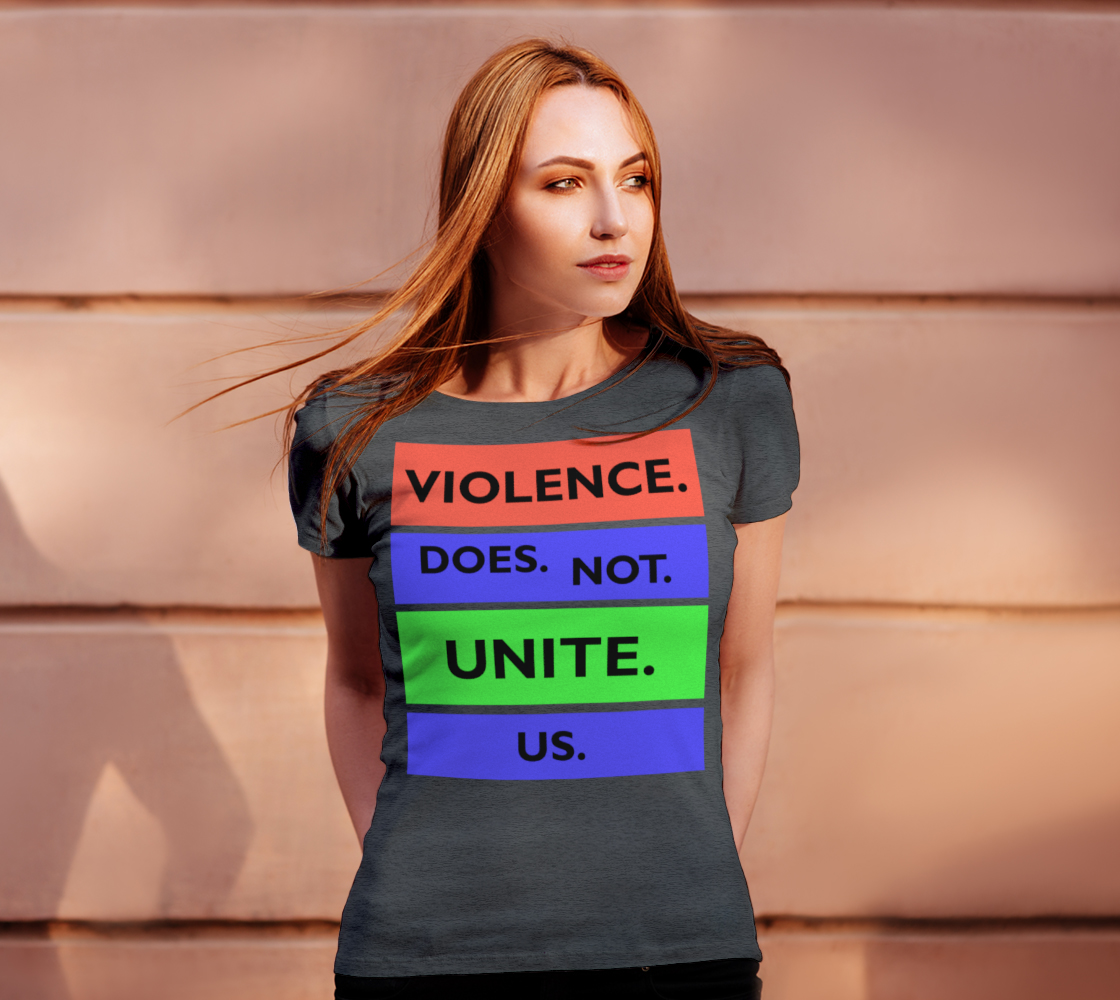 Violence Does Not Unite Us Period Women's Tee, AOWSGD preview #4