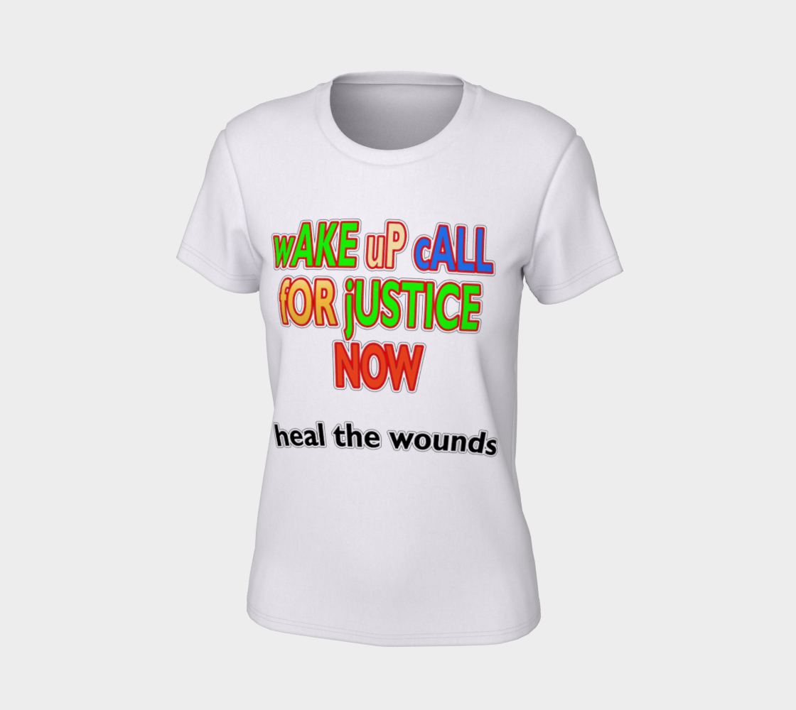 Wake Up Call for Justice Heal the Wounds Women's Tee, AOWSGD preview #7