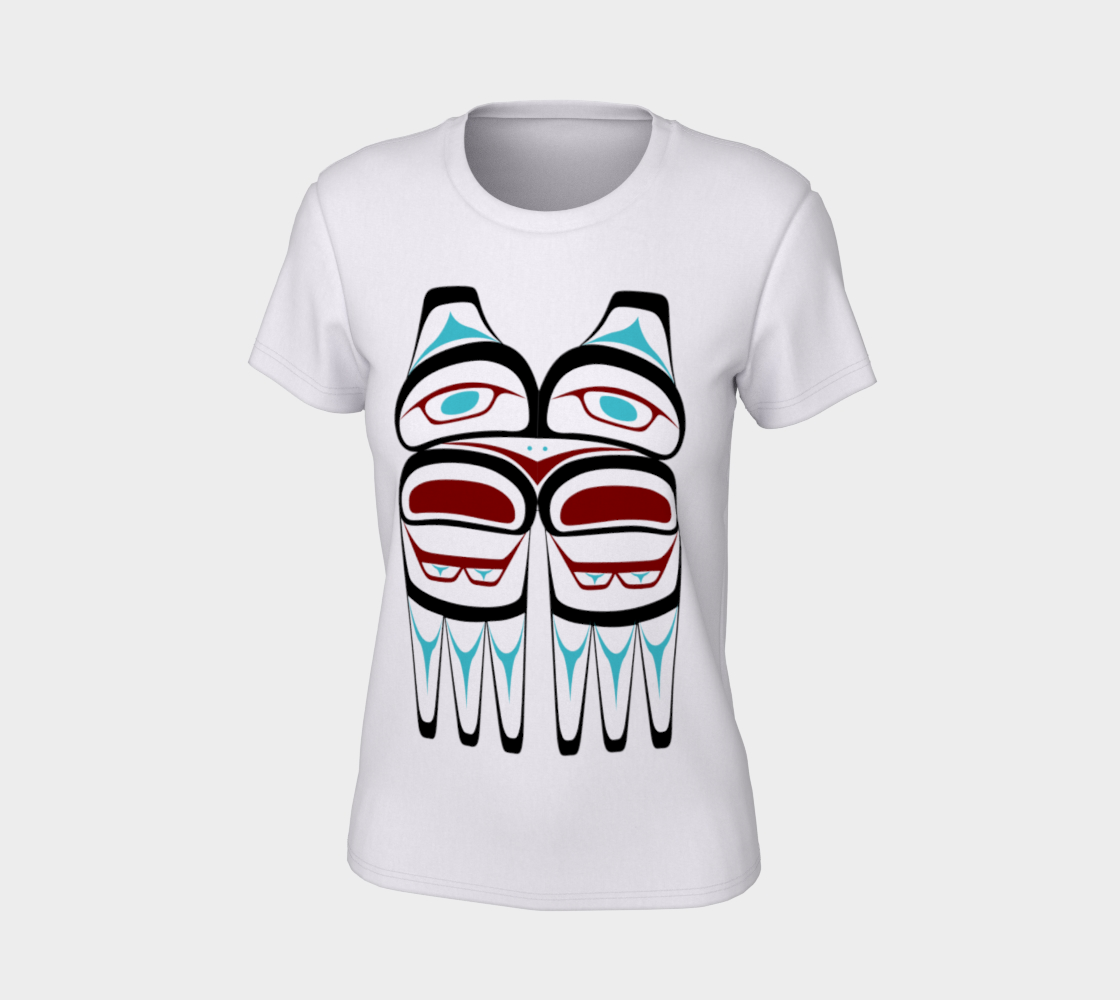 Northwest Native Owl T Shirt Formline Art Large Print Area preview #7