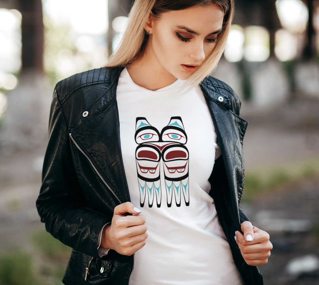 Northwest Native Owl T Formline Art Mid-size Print Area preview #2