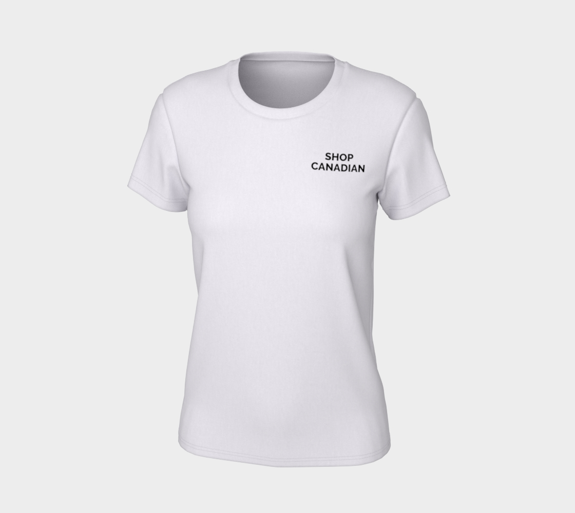 Shop Canadian - light tee, black text preview #7