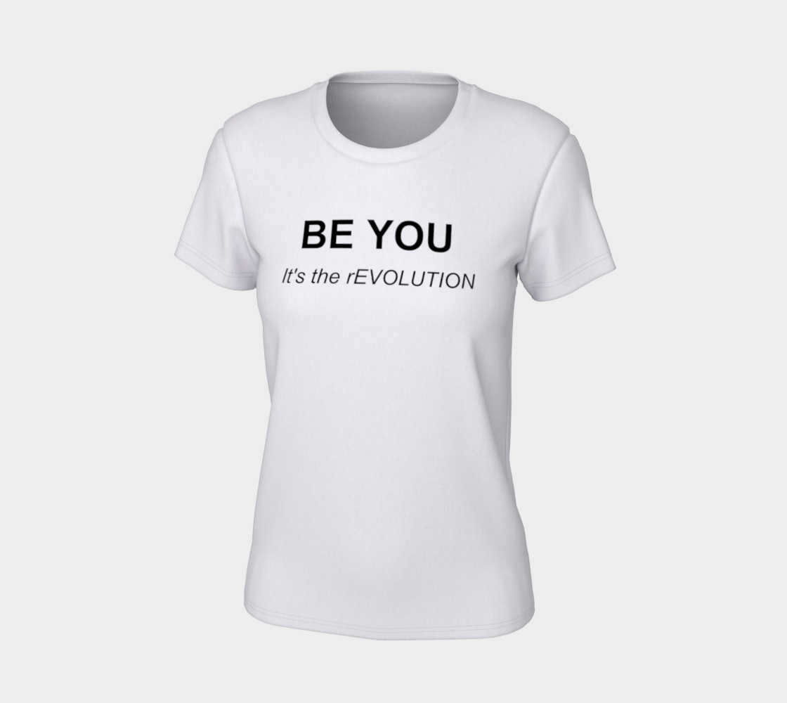 BE YOU Women's Tee (Black Ink) preview #7