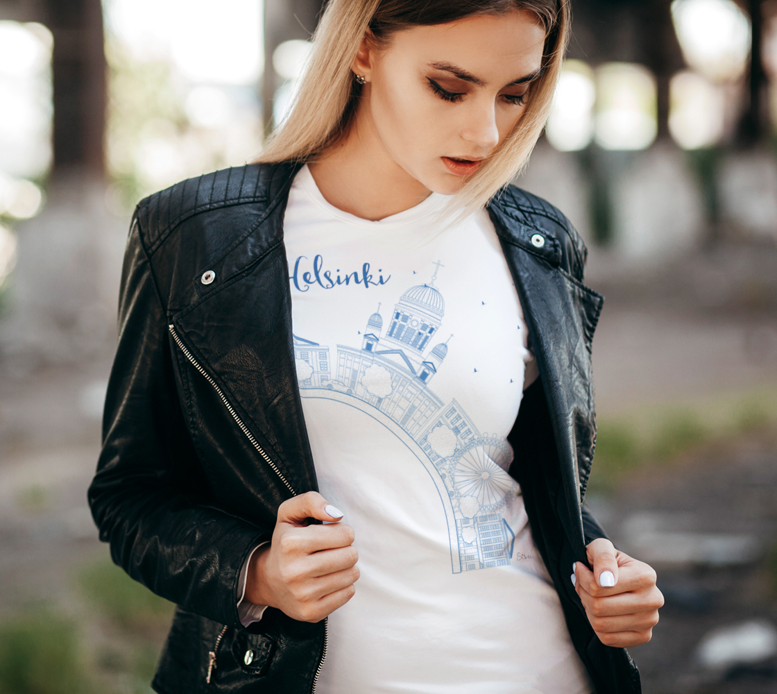 Helsinki Skyline Women's Tee preview #2