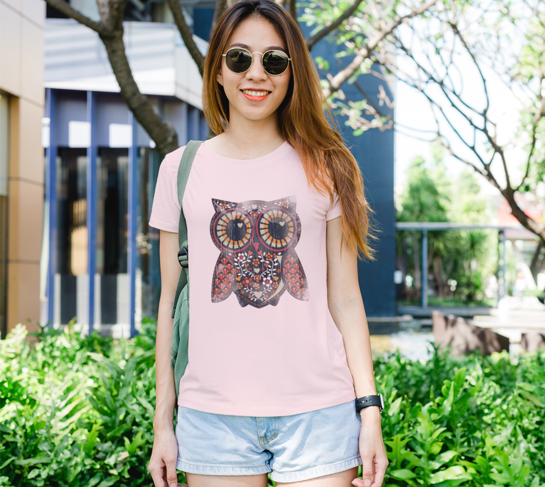Artsy Heart Floral Owl preview