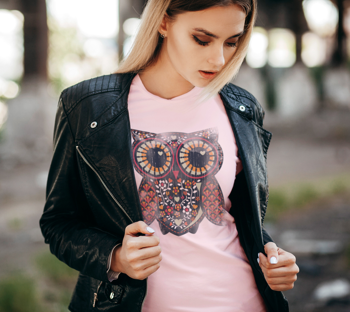 Artsy Heart Floral Owl preview #2