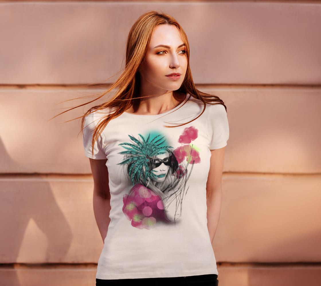 Feathered Pastel Carnival Girl preview #4