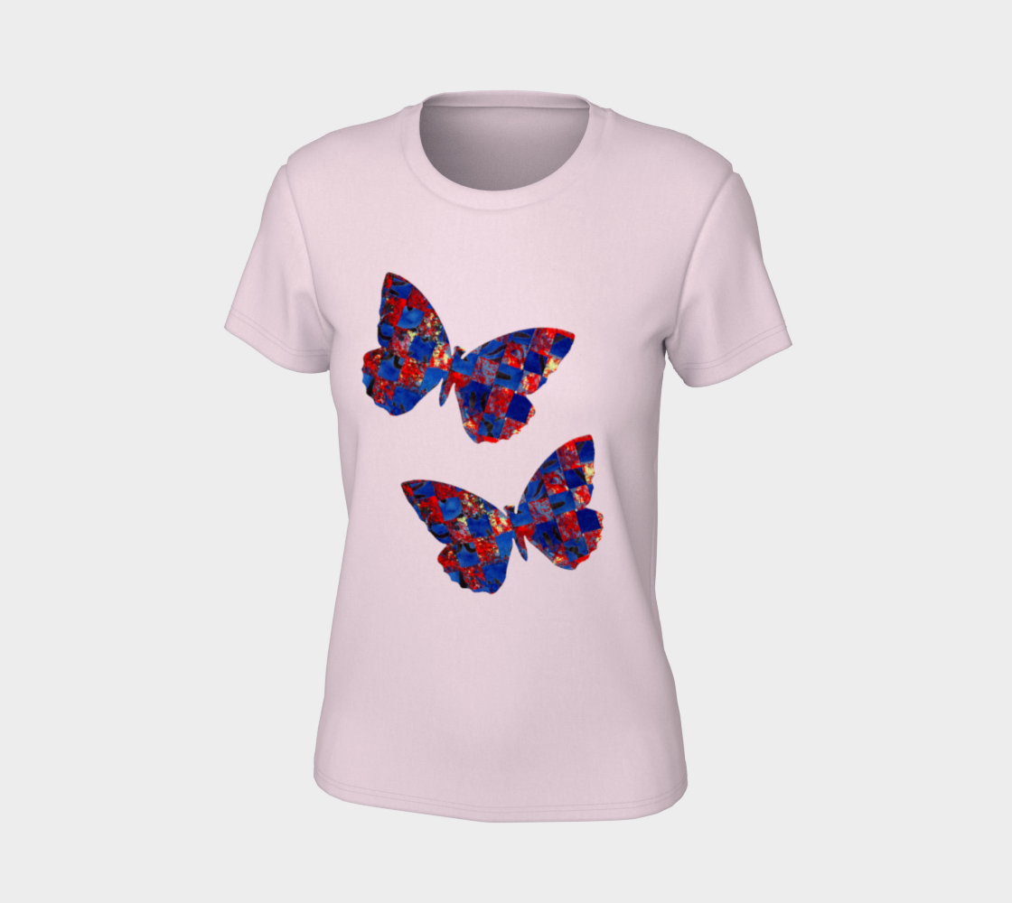 Woven Butterfly in Red and Blue preview #7