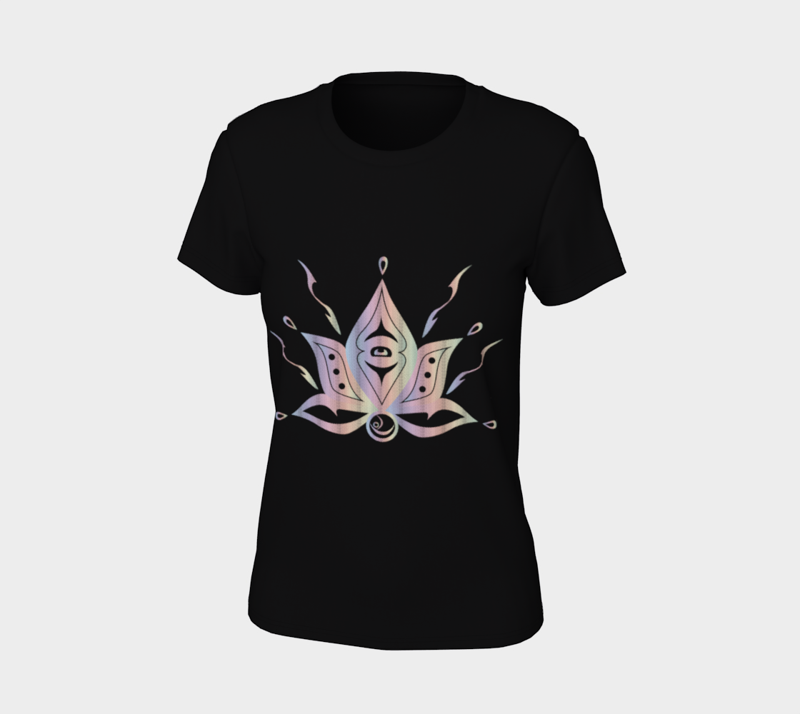 Aperçu de Radiate Lotus T-Shirt in Black #7