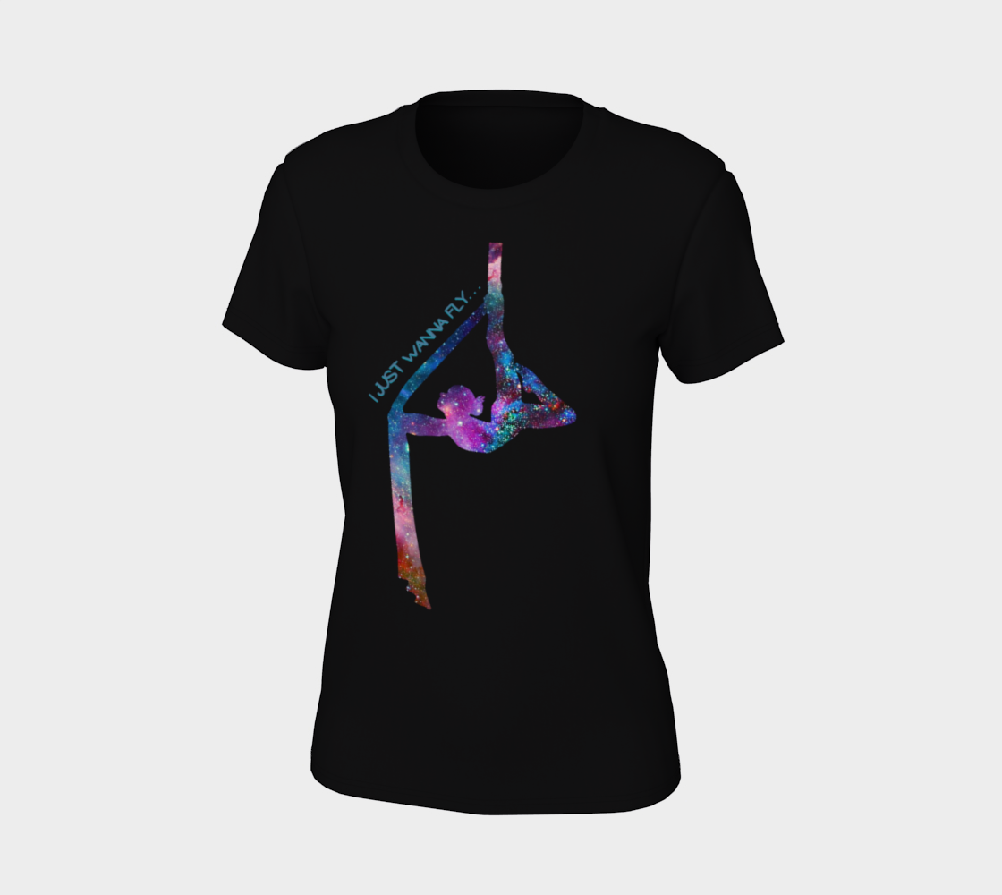 I Just Wanna Fly - Aerial Stars Silks Teeshirt preview #7