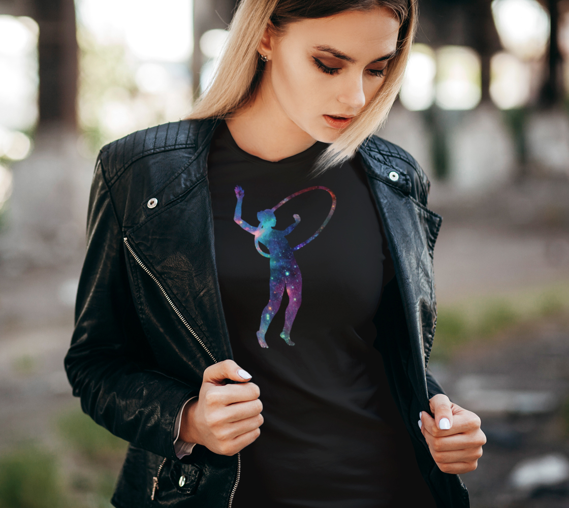 Hula Hoop Galaxy Flow Arts Teeshirt preview #2