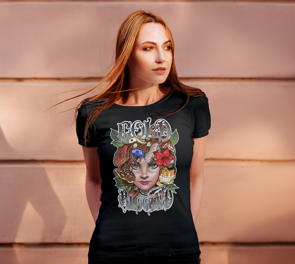 Cold Blooded Tattoo Design Women's T-Shirt thumbnail #5