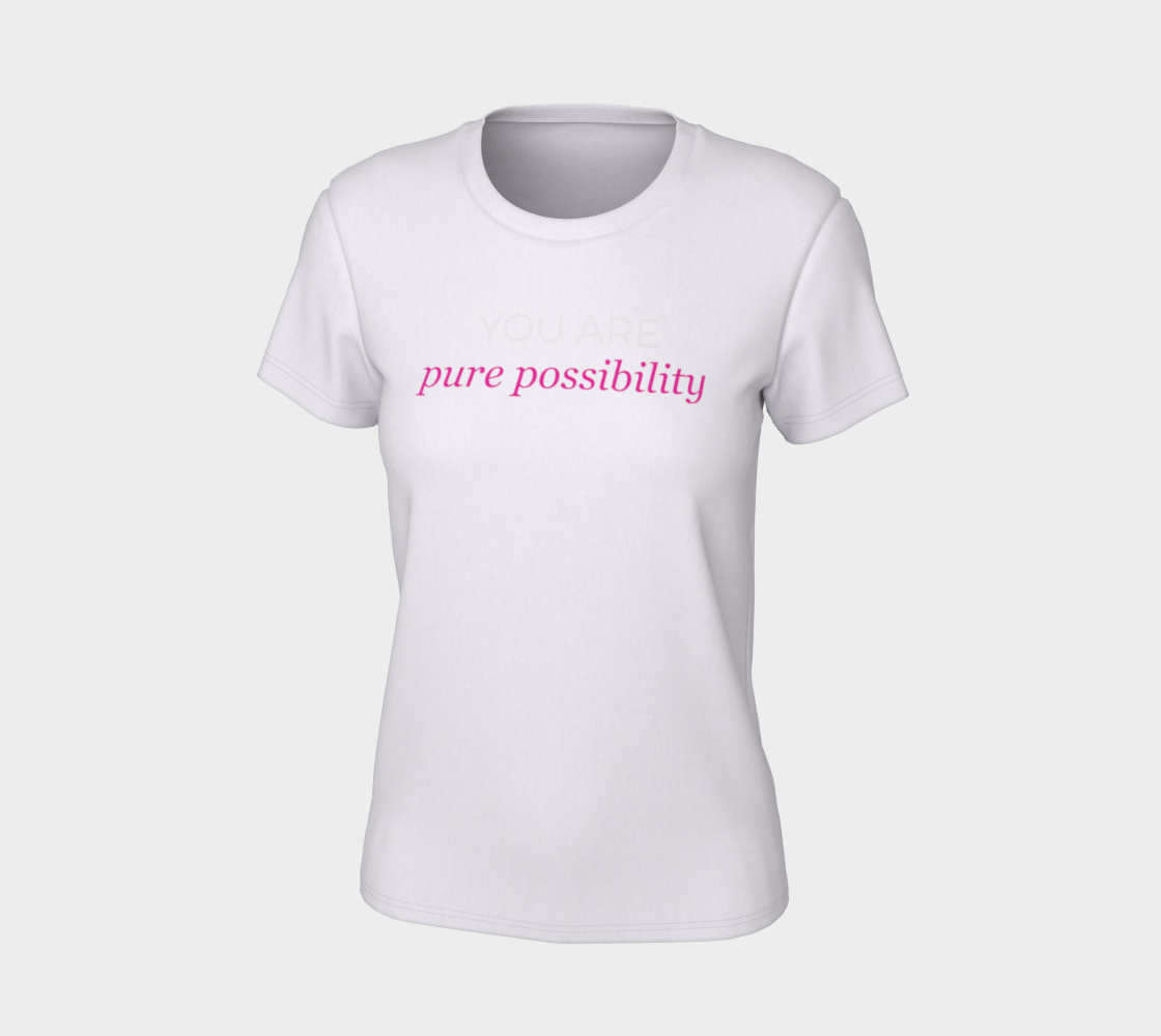 YOU ARE PURE POSSIBILITY CLOSE CUT TEE (dark shirts) preview #7