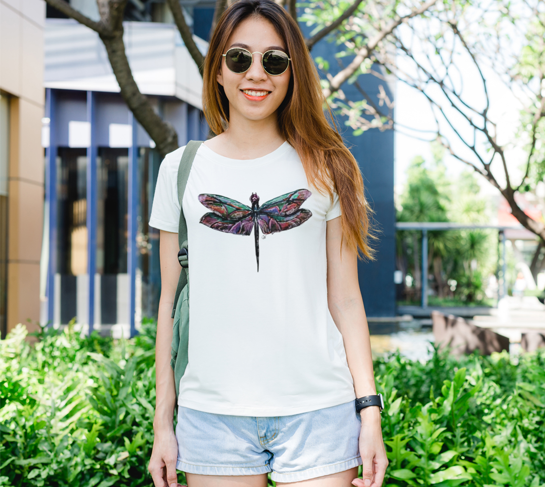 Dragonfly Wine Purple Woman's Tee preview