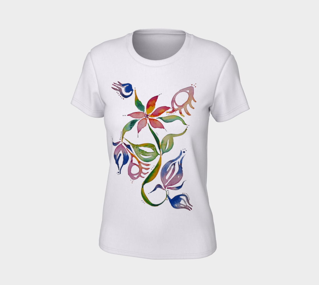 Surreal Flower Woman's Tee preview #7