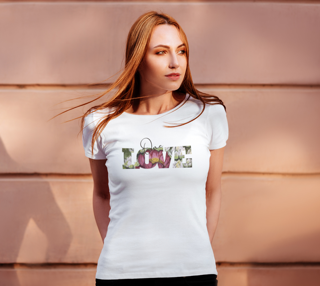 One Love Lotus Slim Fit T preview #4