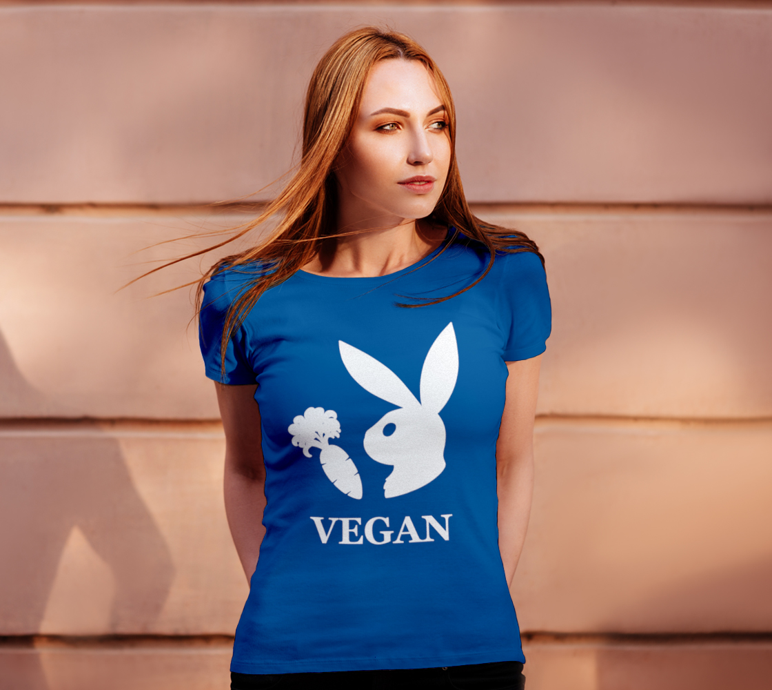 Vegan Bunny Womens Tee thumbnail #5