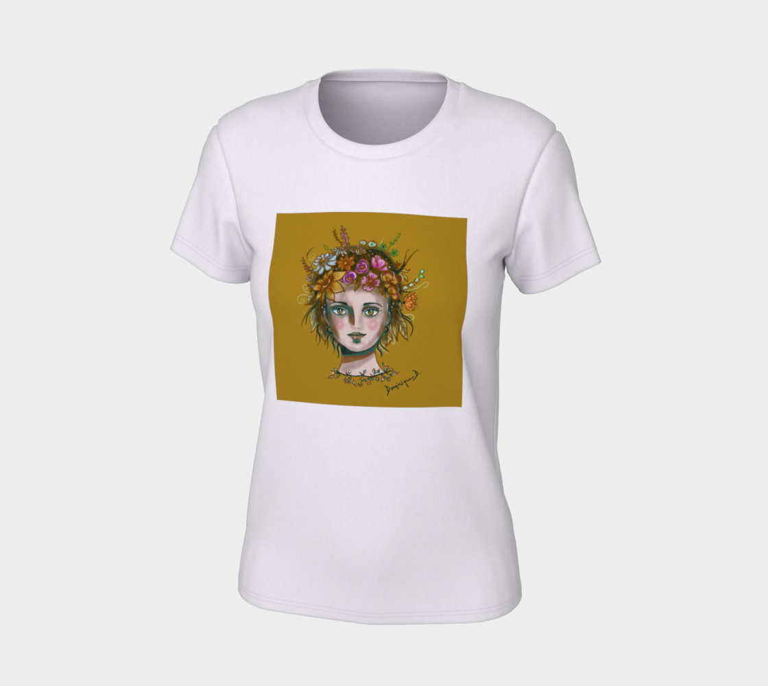T-shirt femme, Femme fleurs d’octobre  thumbnail #8
