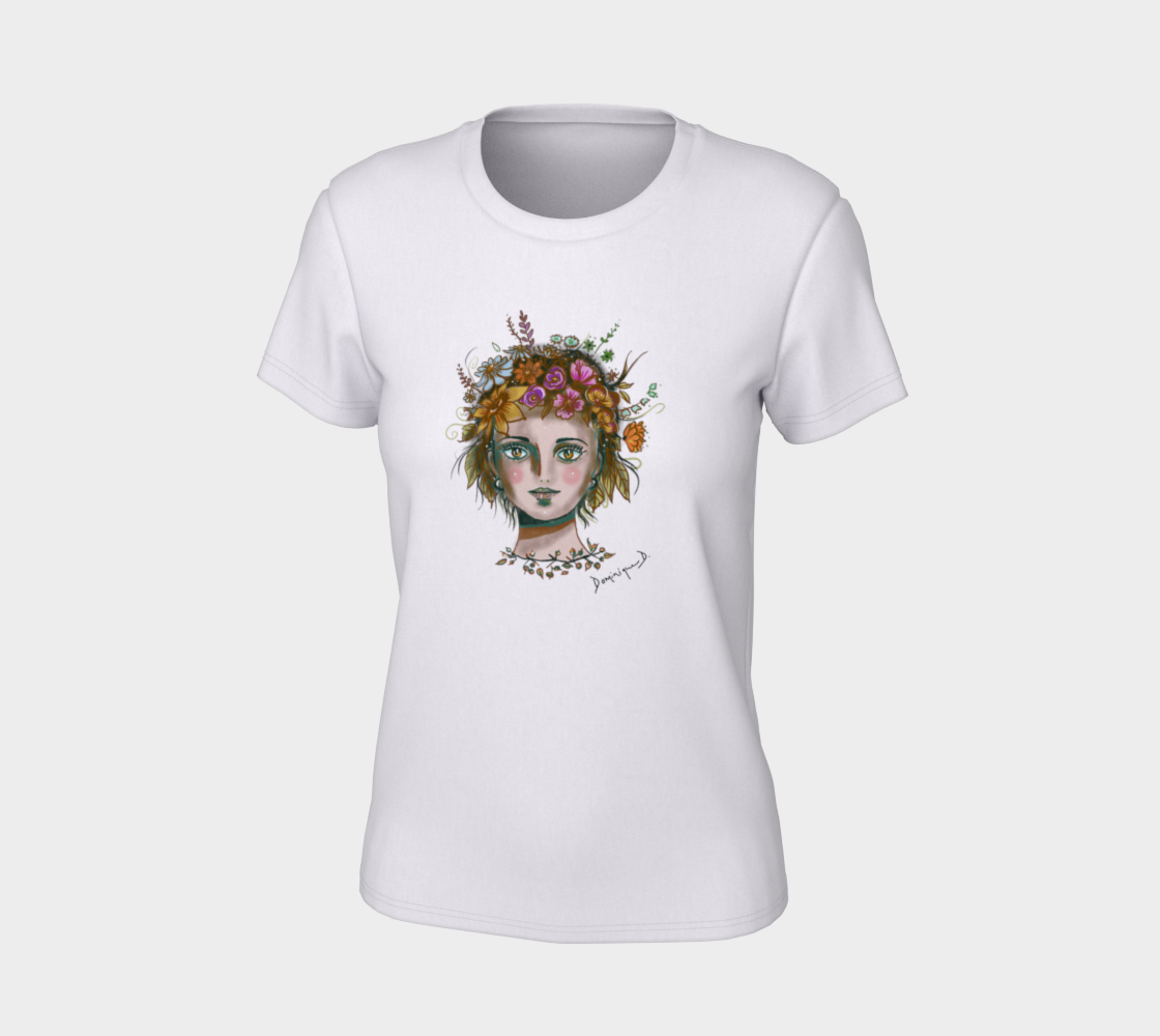 T-shirt Femme fleurs octobre transparence preview #7