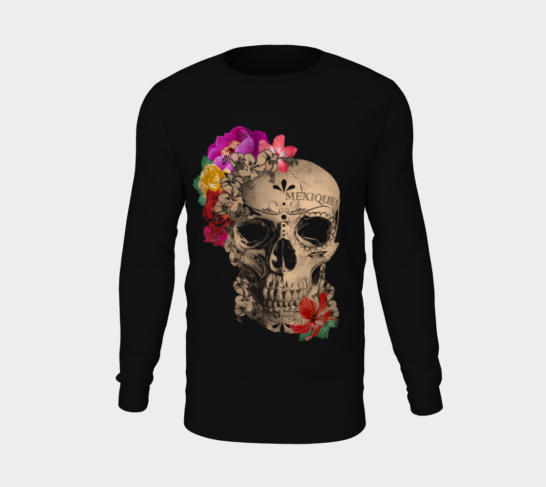 Day of the Dead Floral Skull preview #5