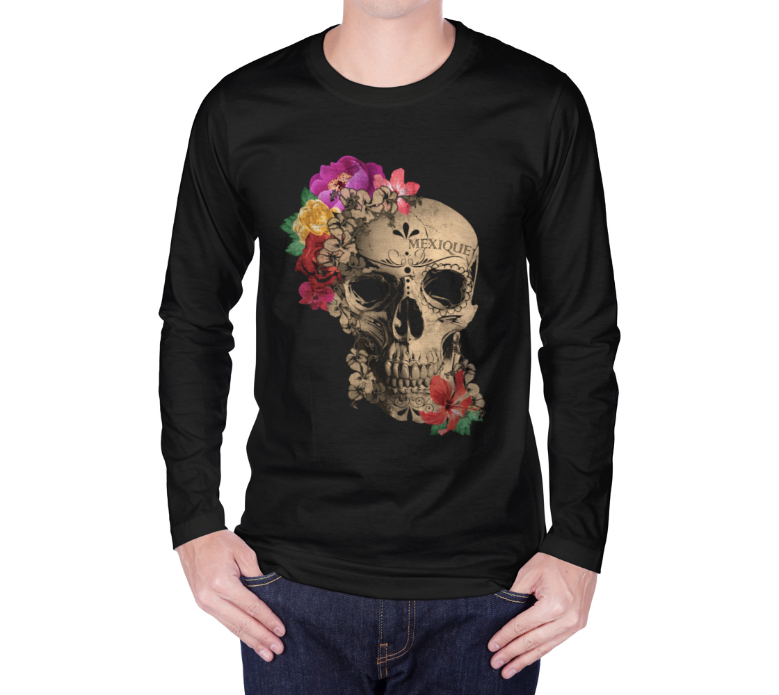 Day of the Dead Floral Skull thumbnail #2