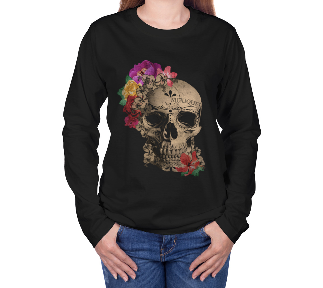 Day of the Dead Floral Skull preview #3