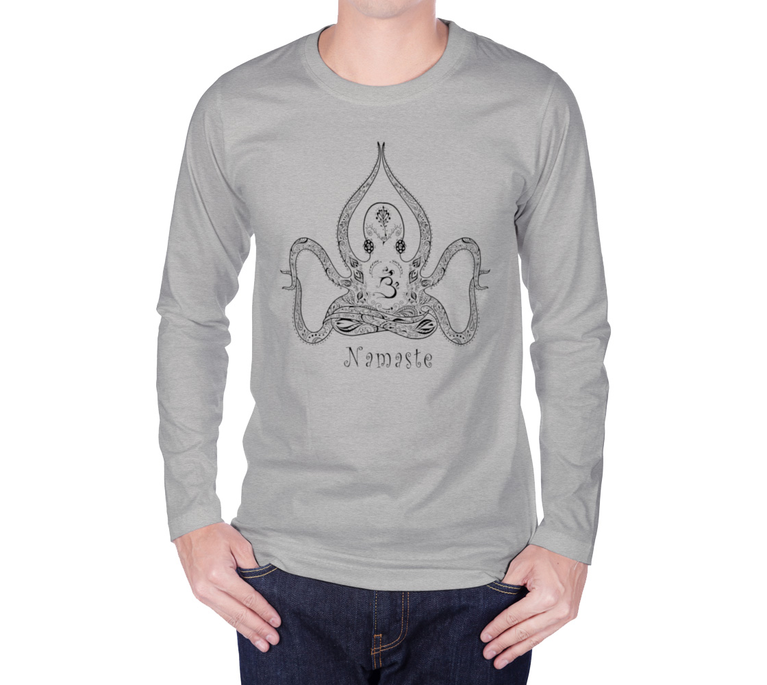 Aperçu de Namaste Yoga Octopus Lotus Pose Ohm Graphic