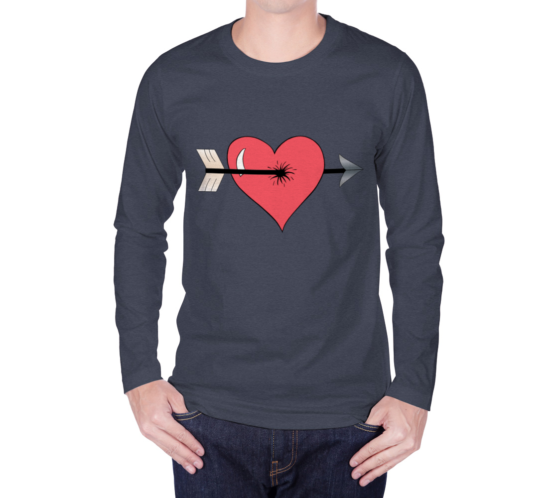 Struck by Cupid's Arrow Long Sleeve T-shirt preview
