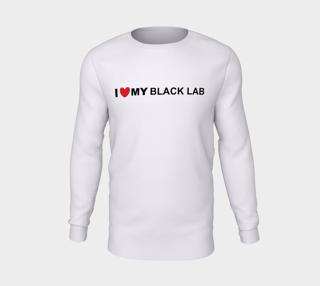 I Love My Black Lab long sleeve t shirt preview #5