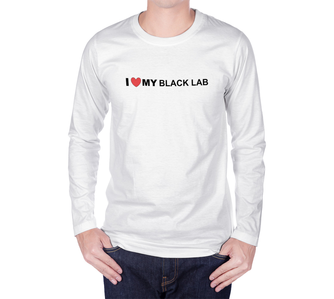 I Love My Black Lab long sleeve t shirt preview #1