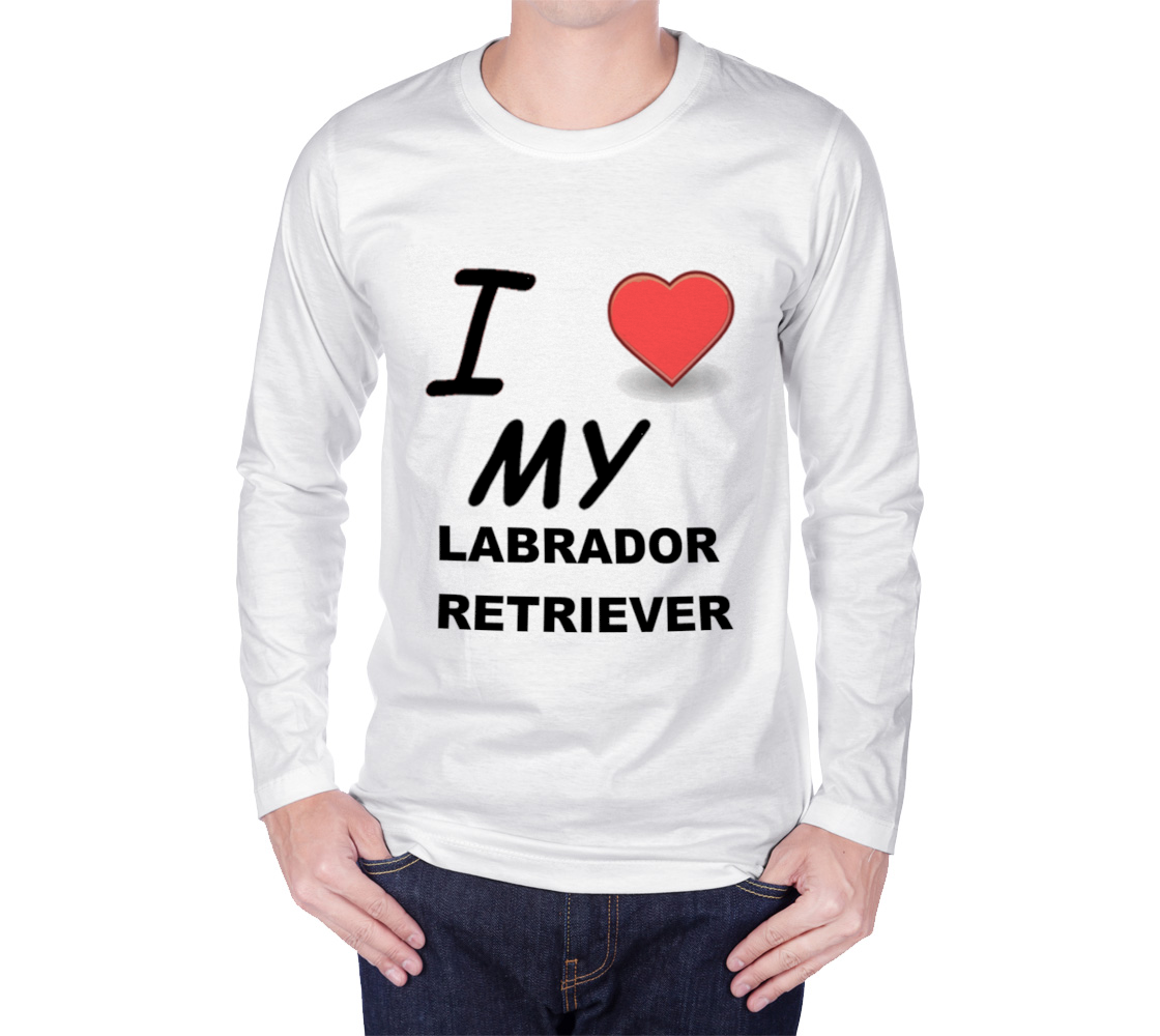 Labrador Retriever love long sleeve t-shirt preview #1