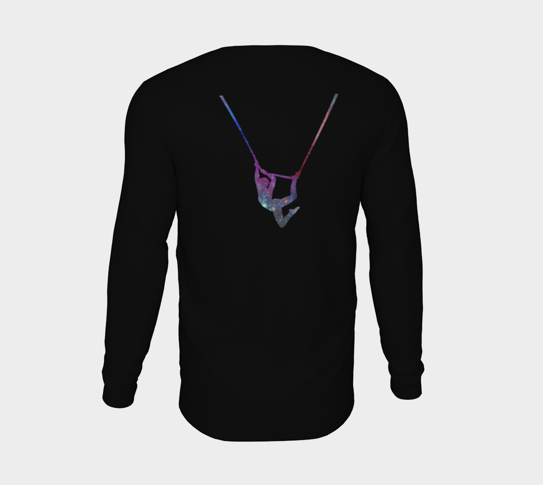 I Can Fly. What's Your Superpower - Aerial Galaxy Long Sleeve Teeshirt preview #6