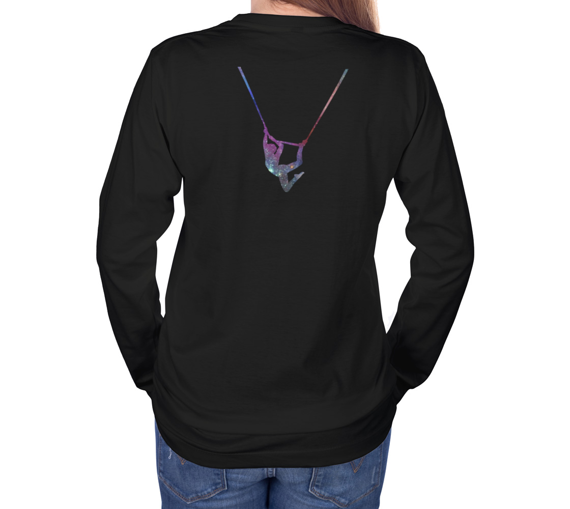 I Can Fly. What's Your Superpower - Aerial Galaxy Long Sleeve Teeshirt preview #4