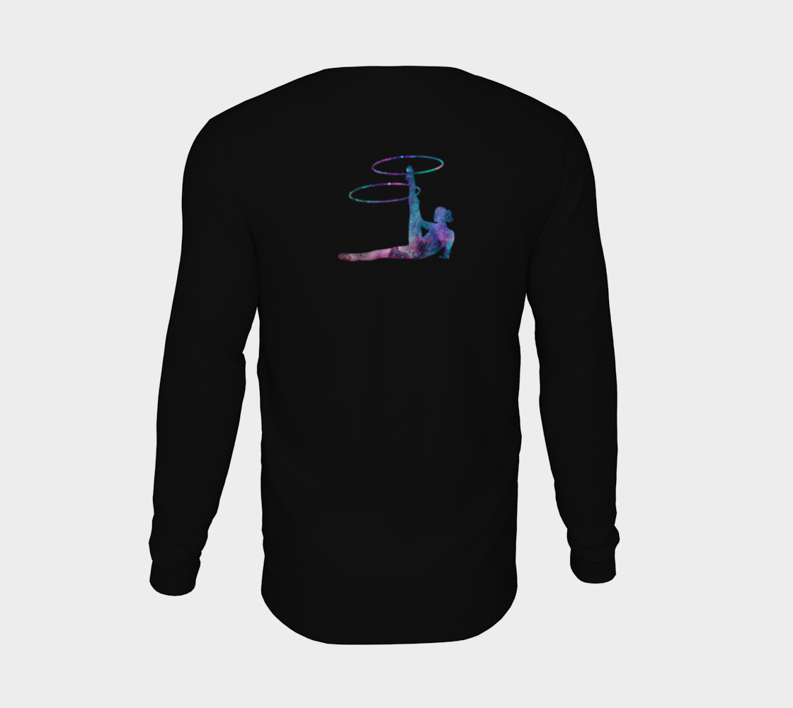 Hula Hoop Galaxy Flow Art Long Sleeve Teeshirt preview #6