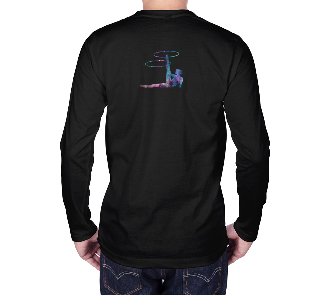 Hula Hoop Galaxy Flow Art Long Sleeve Teeshirt preview #2