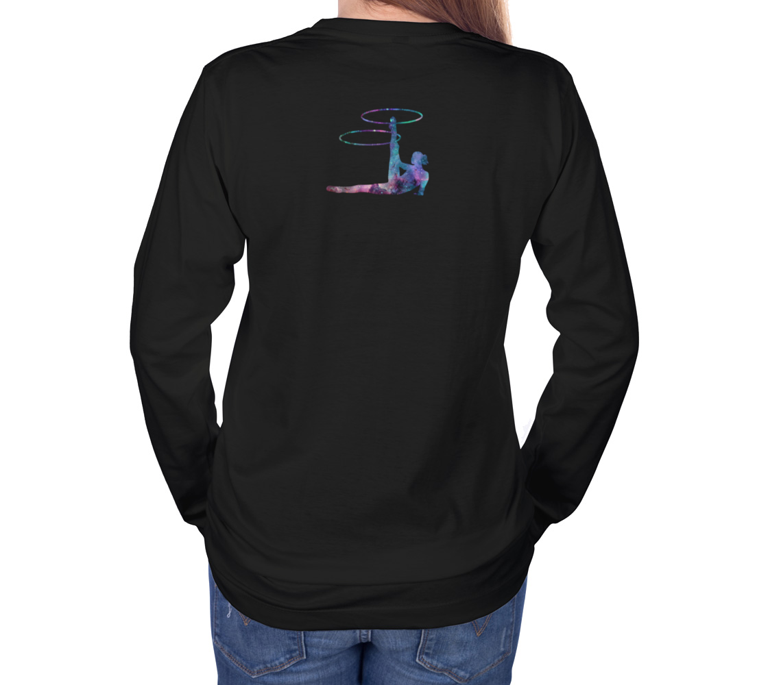 Hula Hoop Galaxy Flow Art Long Sleeve Teeshirt preview #4