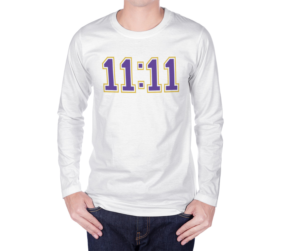 11 11 long sleeve t-synchronicity-numerology-alignment-1111 purple  gold preview