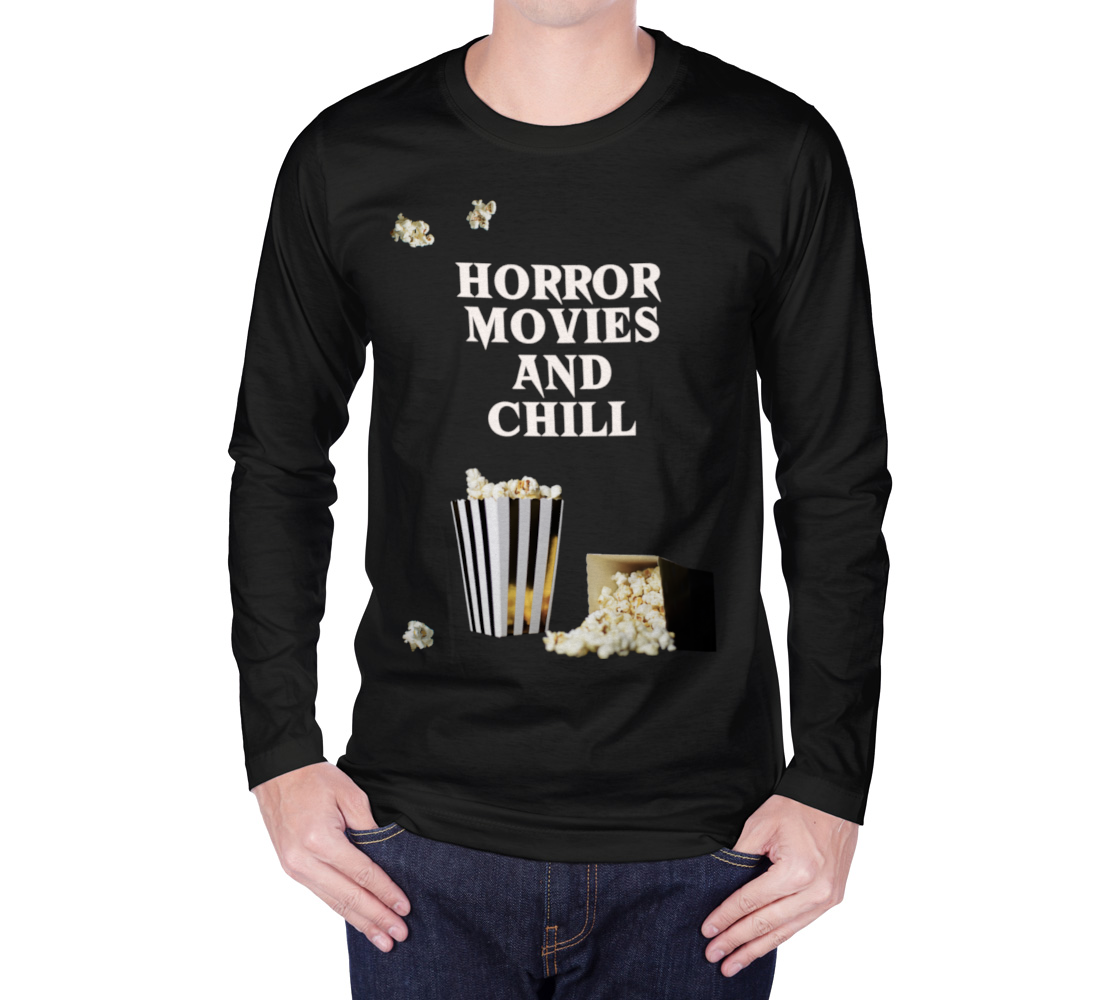 Horror Movies and Chill | Long Sleeve T-Shirt thumbnail #2